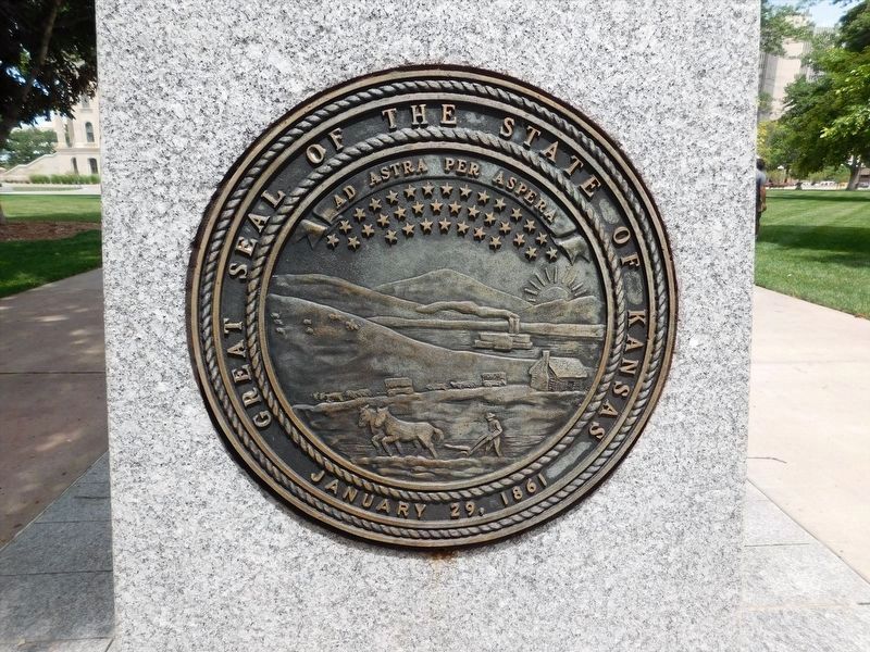 Kansas Veterans' Memorial image. Click for full size.