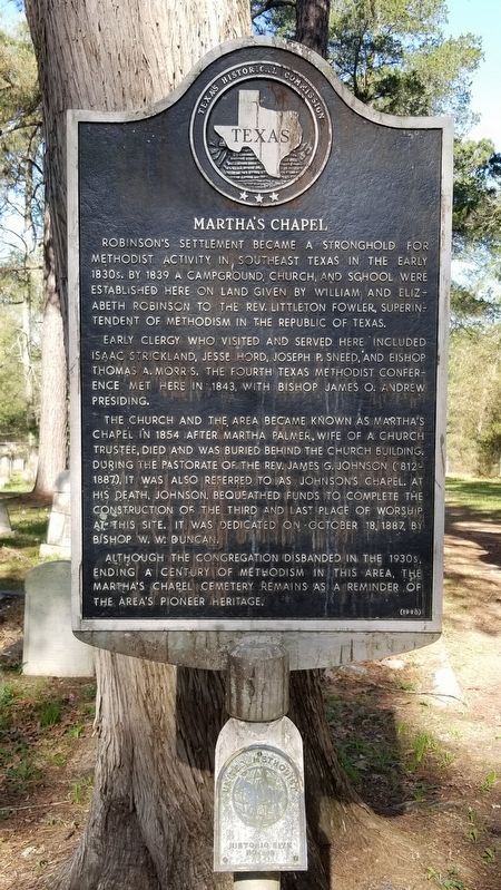 Martha's Chapel Marker image. Click for full size.