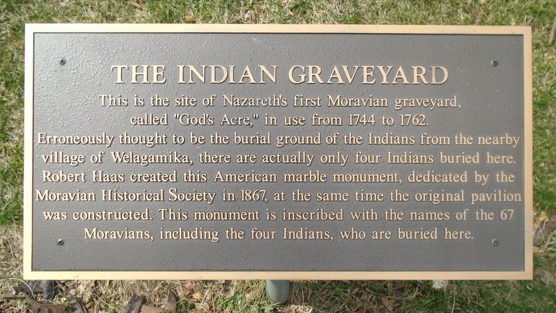 The Indian Graveyard Marker image. Click for full size.