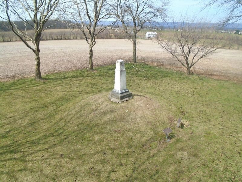 The Indian Graveyard and Markers image. Click for full size.