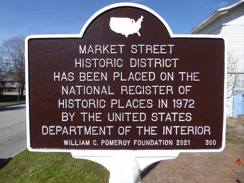 Market Street Historic District Marker image. Click for full size.