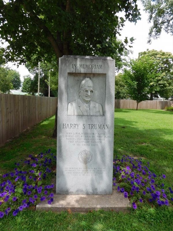 Harry S Truman Marker image. Click for full size.