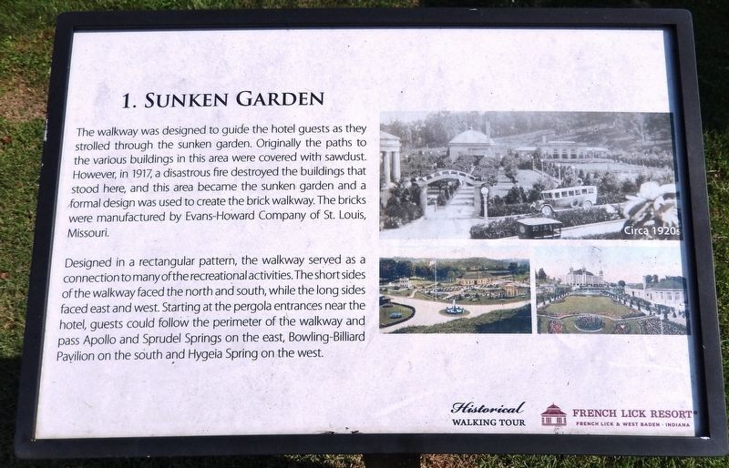 Sunken Garden Marker image. Click for full size.