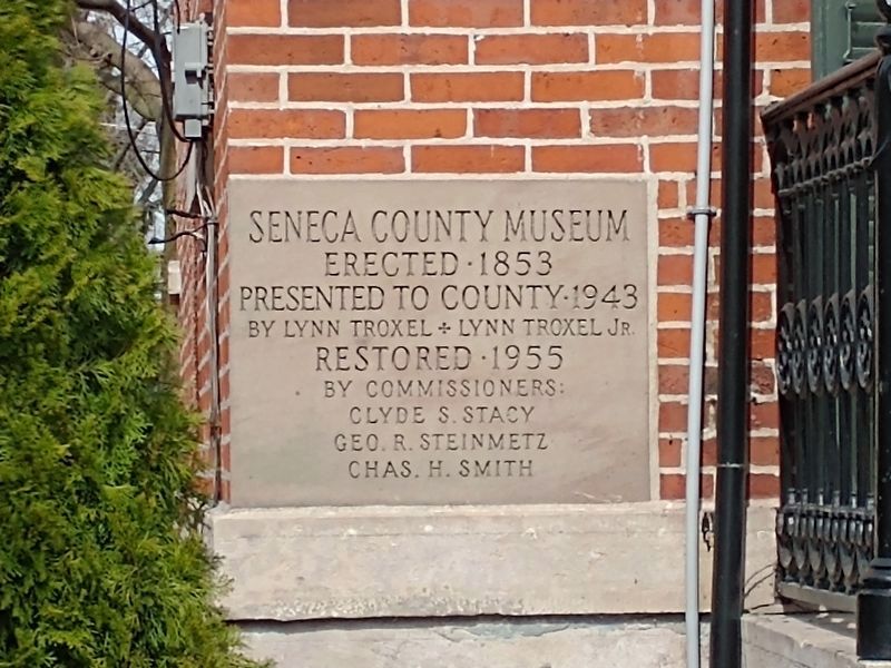 The Seneca County Museum Cornerstone image. Click for full size.