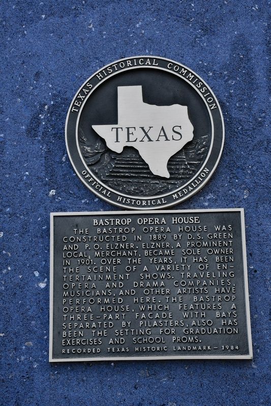 Bastrop Opera House Marker image. Click for full size.