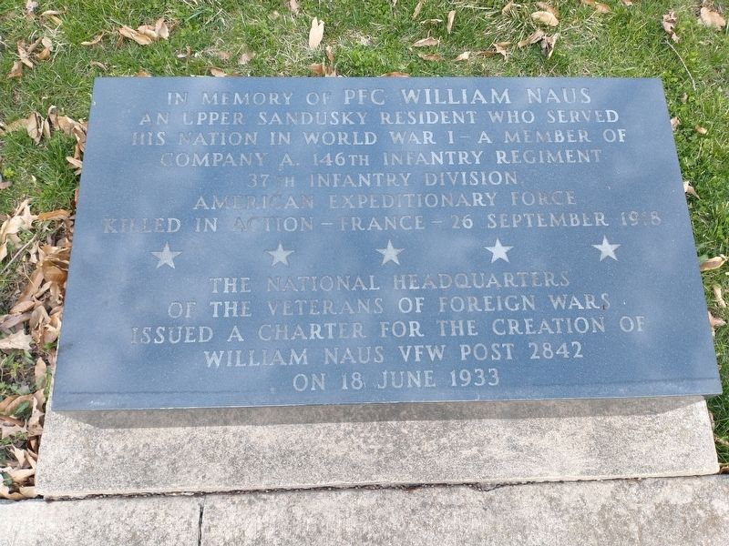 PFC William Naus Memorial image. Click for full size.