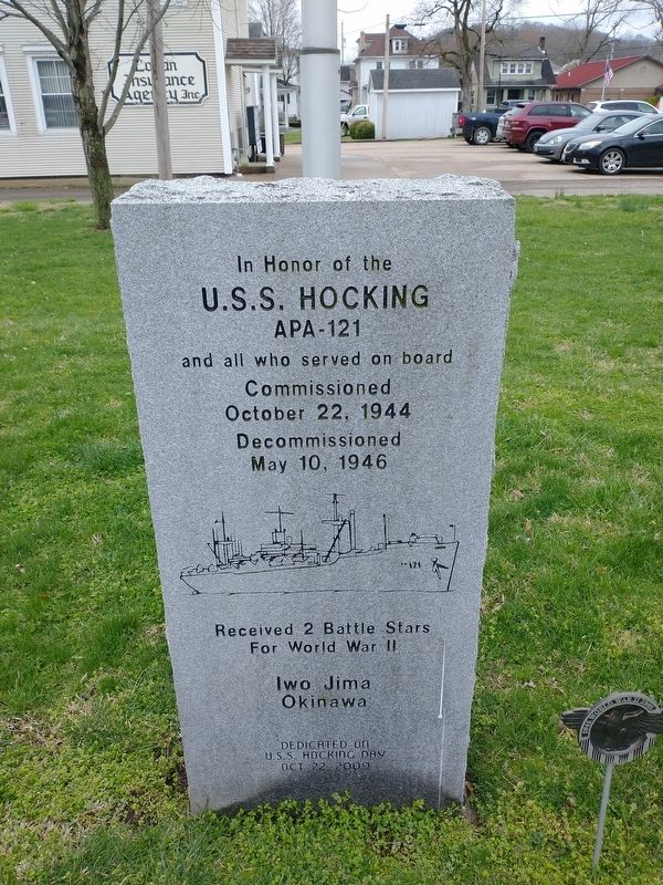 U.S.S. Hocking Marker image. Click for full size.
