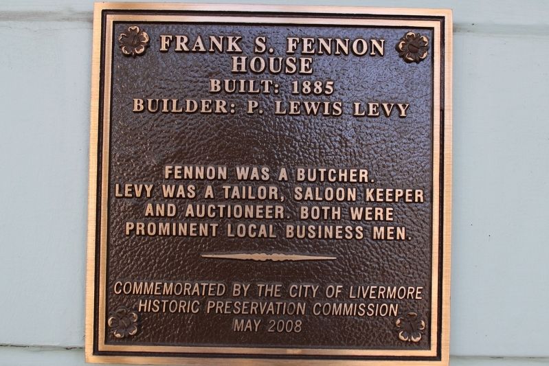 Frank S. Fennon House Marker image. Click for full size.