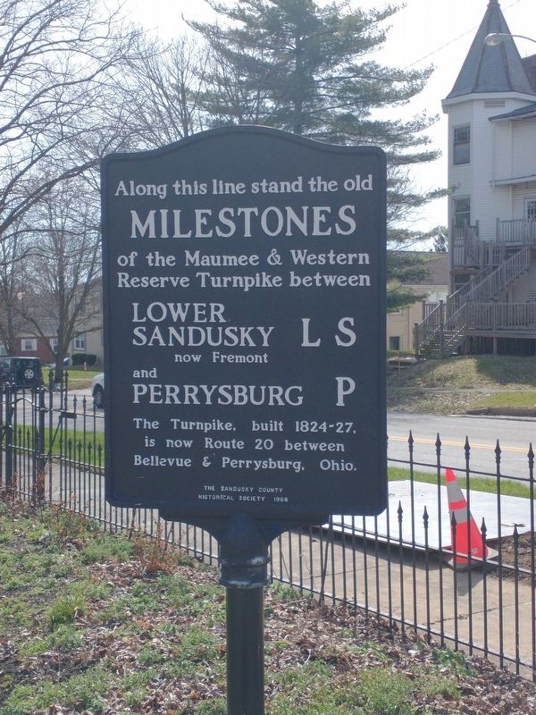 Along this line stand the old Milestones Marker image. Click for full size.