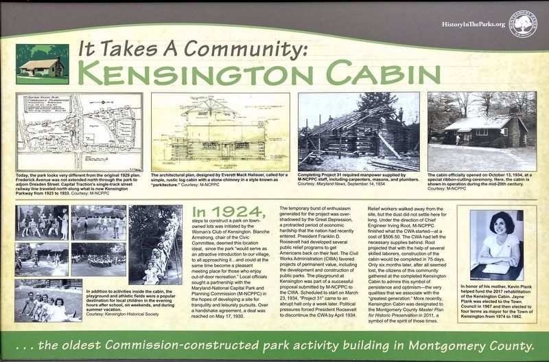 Kensington Cabin Marker image. Click for full size.