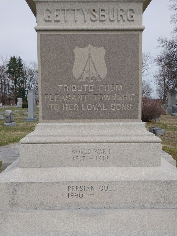 Pleasant Township Civil War Memorial image. Click for full size.