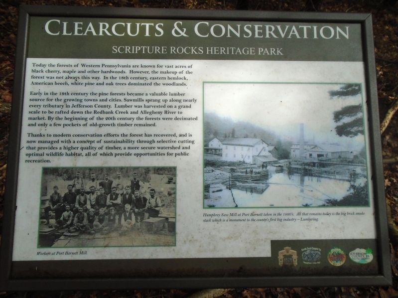 Clearcuts & Conservation Marker image. Click for full size.