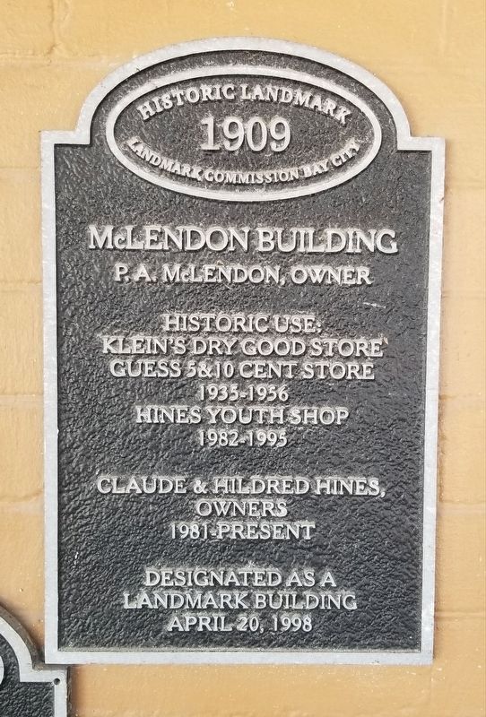 McLendon Building Marker image. Click for full size.