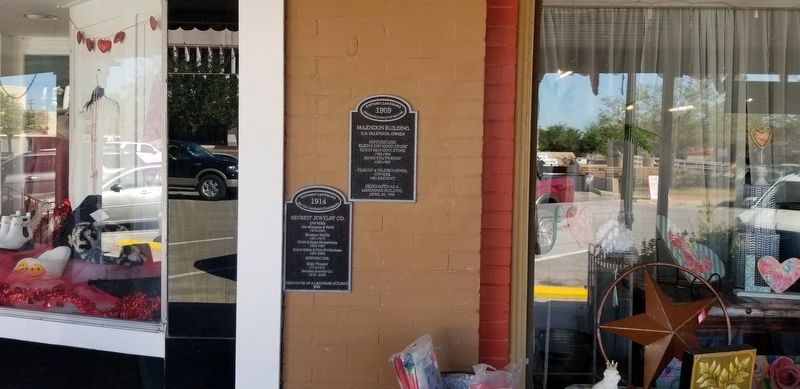 The McLendon Building Marker is the marker on the right of the two markers image. Click for full size.