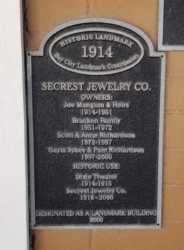 Secrest Jewelry Co. Marker image. Click for full size.