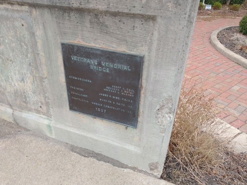 Dedication plaque for the bridge image. Click for full size.