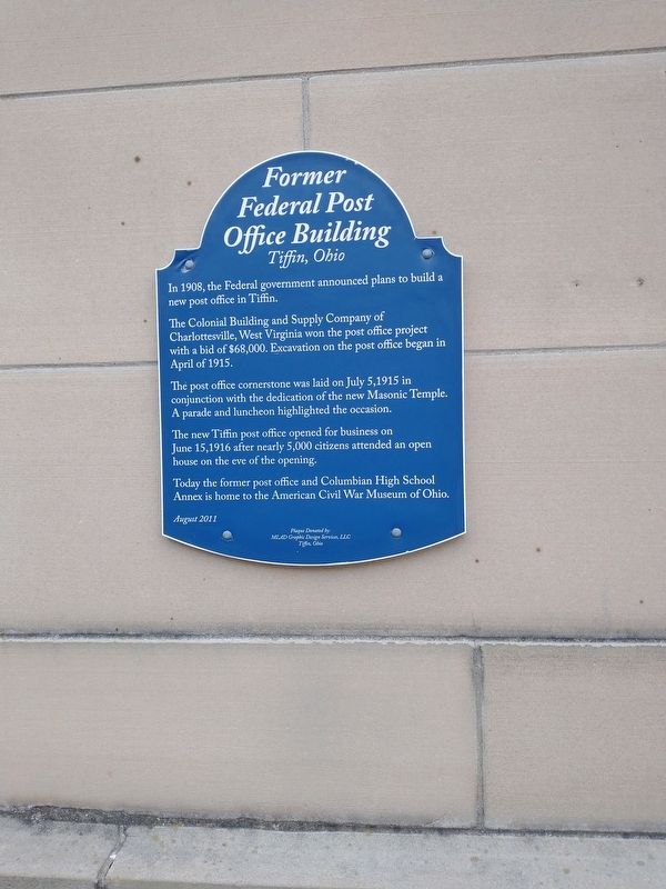 Former Federal Post Office Building Marker image. Click for full size.