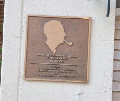 Birthplace of Norman Rockwell Marker. Click for full size. Birthplace of Norman Rockwell Marker image. Click for full size.