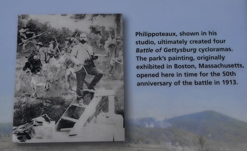 Gettysburg Cyclorama Marker image. Click for full size.