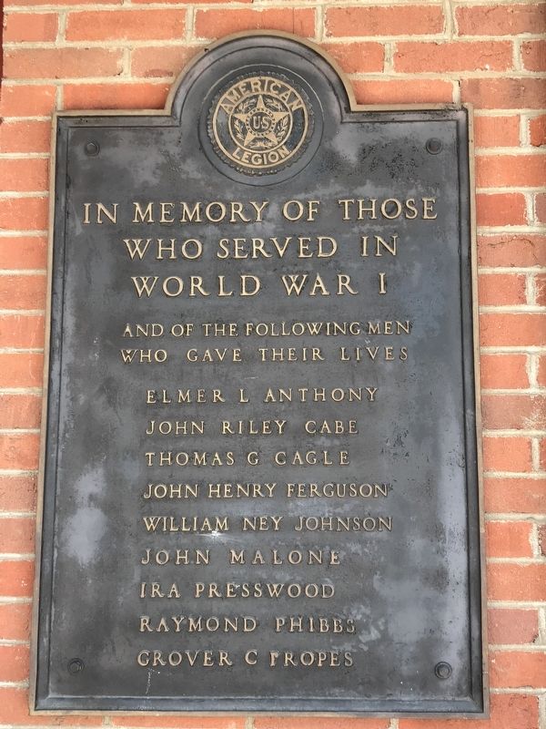 Loudon County World War I Memorial image. Click for full size.