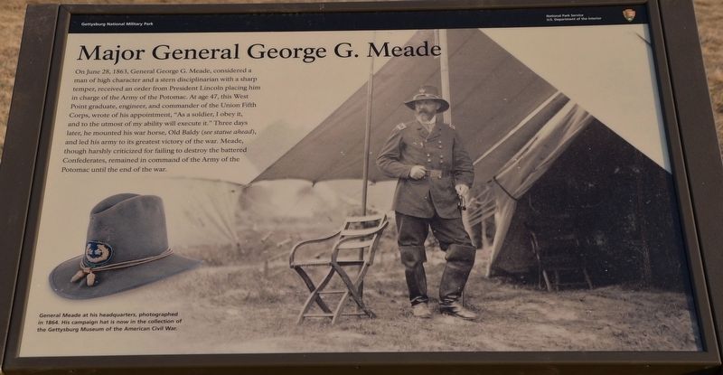 Major General George G. Meade Marker image. Click for full size.