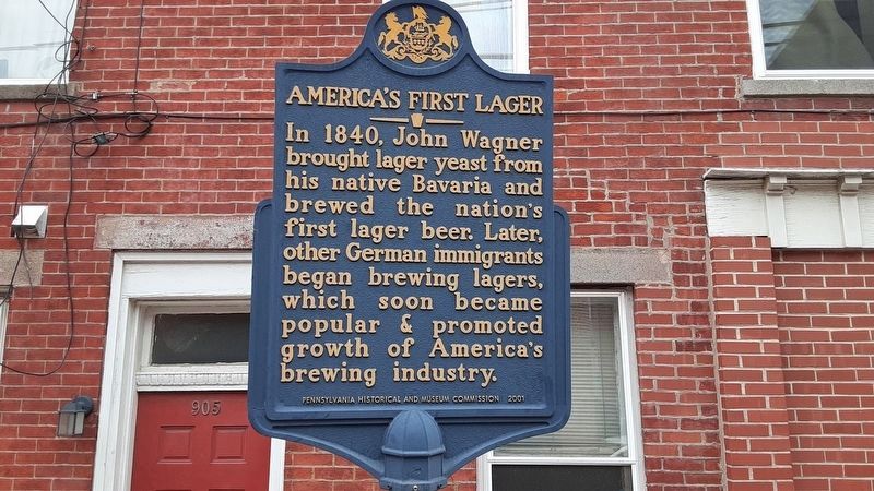 America's First Lager Marker image. Click for full size.