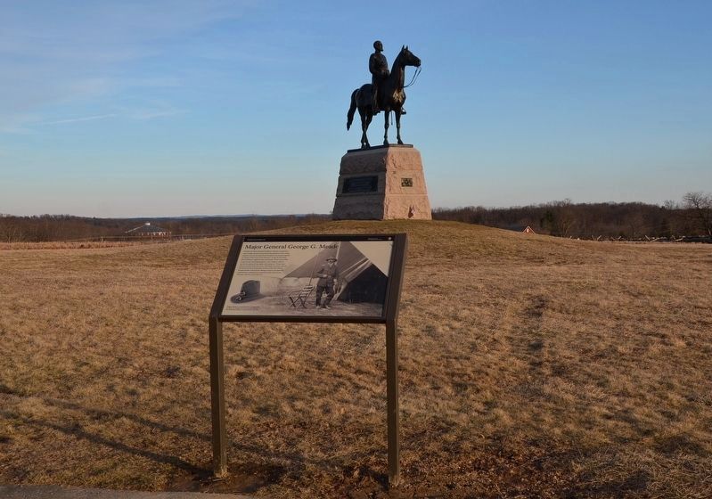 Major General George G. Meade Marker image. Click for full size.