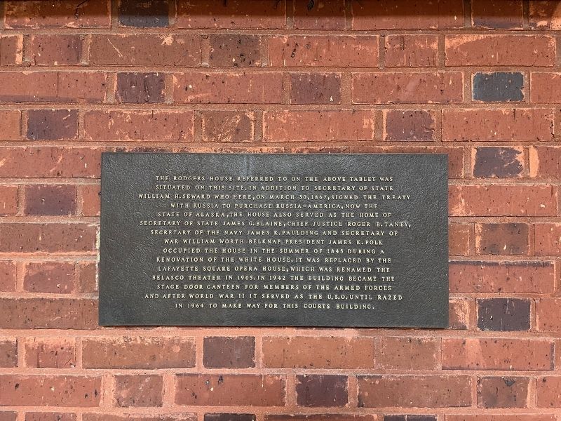 The Rodgers House Marker image. Click for full size.