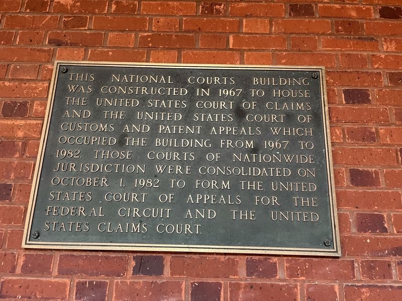 This National Courts Building Marker image. Click for full size.