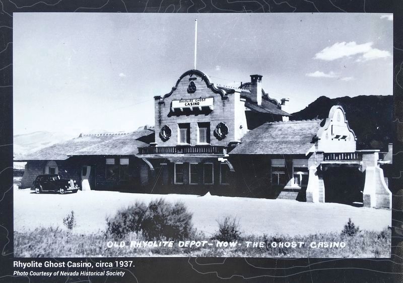 Rhyolite Ghost Casino - 1937 image. Click for full size.