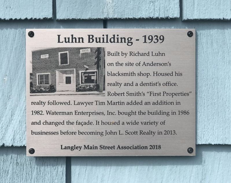 Luhn Building 1939 Marker image. Click for full size.