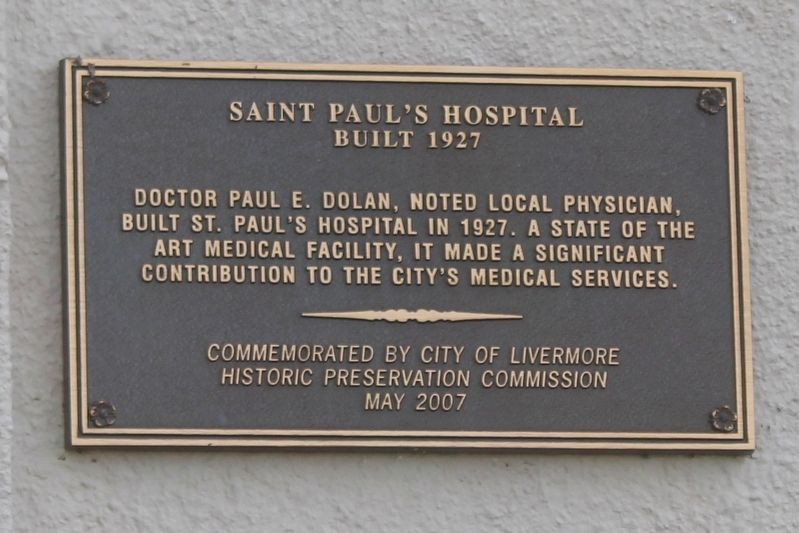 Saint Paul's Hospital Marker image. Click for full size.