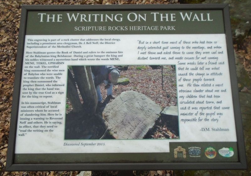 The Writing on the Wall Marker image. Click for full size.