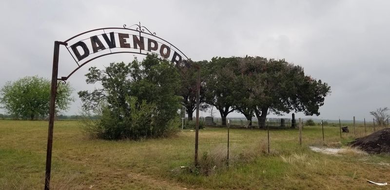 The entrance to the Davenport Cemetery. Click for full size. The entrance to the Davenport Cemetery image. Click for full size.