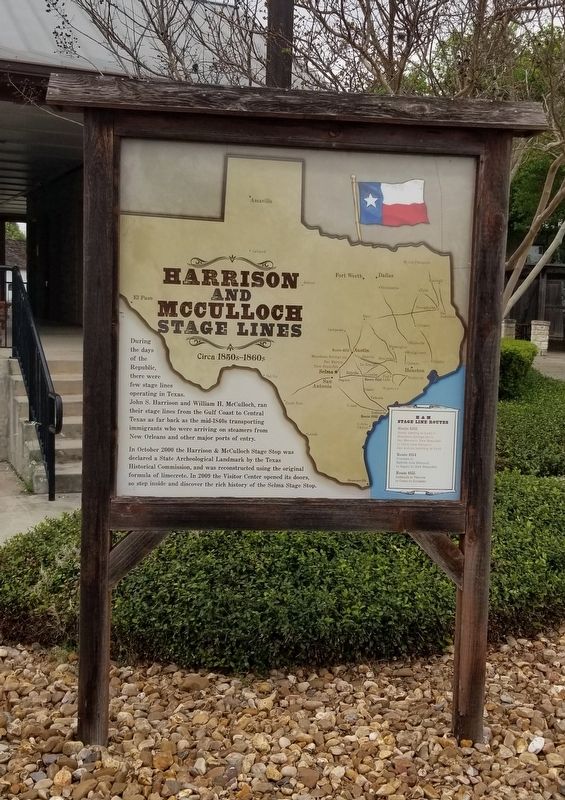 Harrison and McCulloch Stage Lines Marker image. Click for full size.