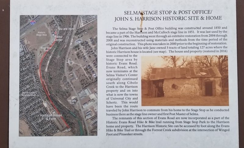 Selma Stage Stop & Post Office Marker image. Click for full size.