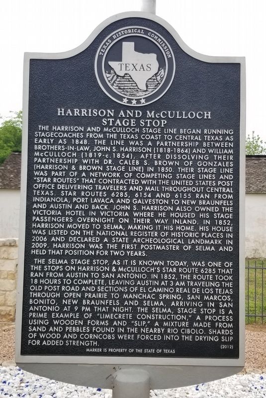 Harrison and McCulloch Stage Stop Marker image. Click for full size.