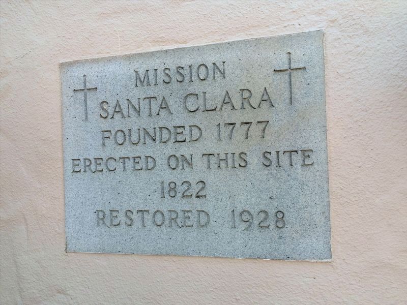 Mission Santa Clara Cornerstone image. Click for full size.