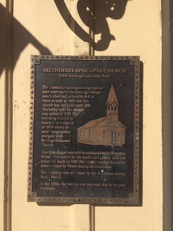 Methodist-Episcopal Church Marker image. Click for full size.