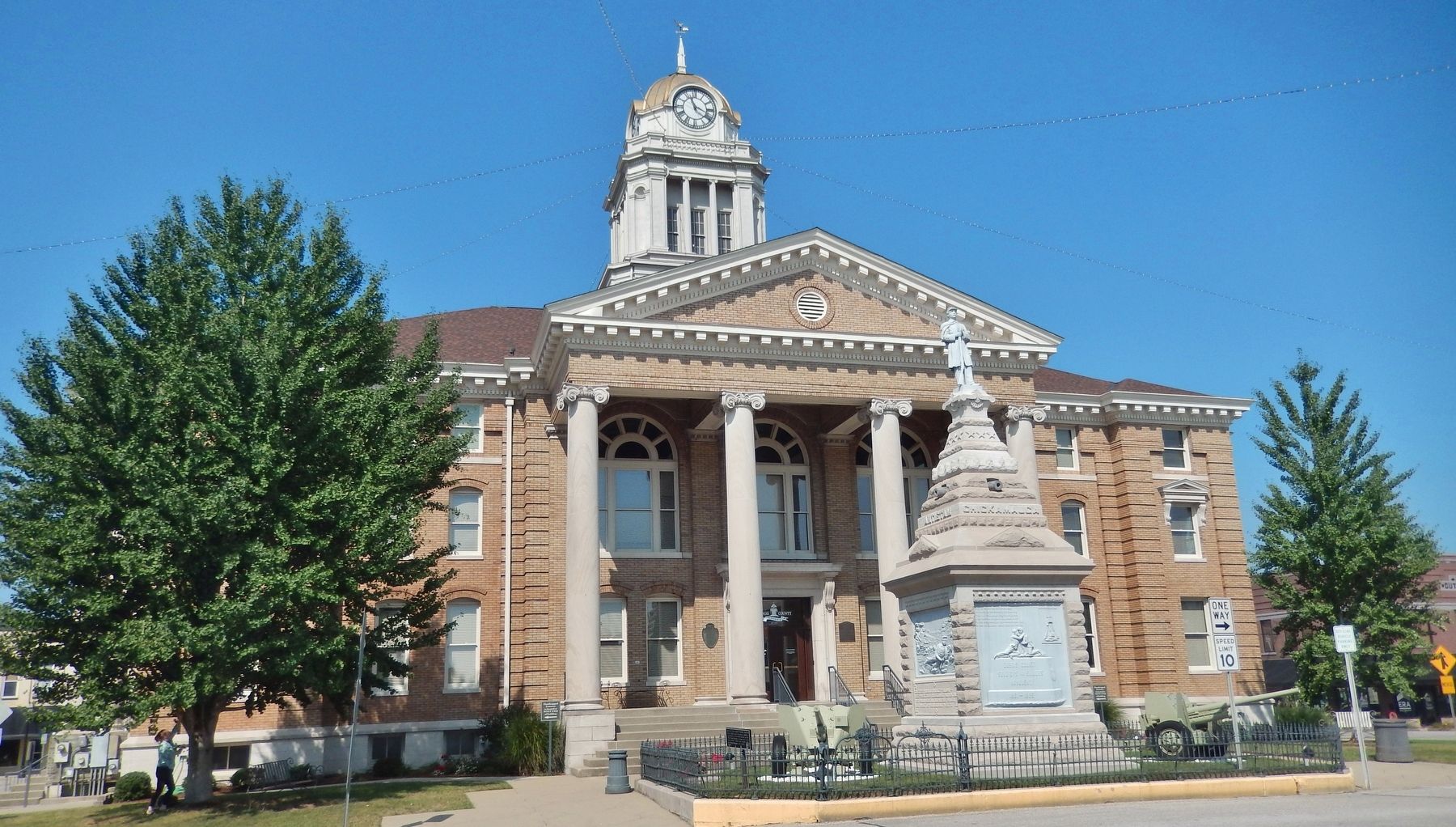 Dubois County Courthouse (<i>east elevation</i>) image. Click for full size.