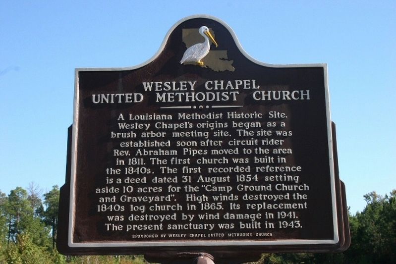 Wesley Chapel United Methodist Church Marker image. Click for full size.