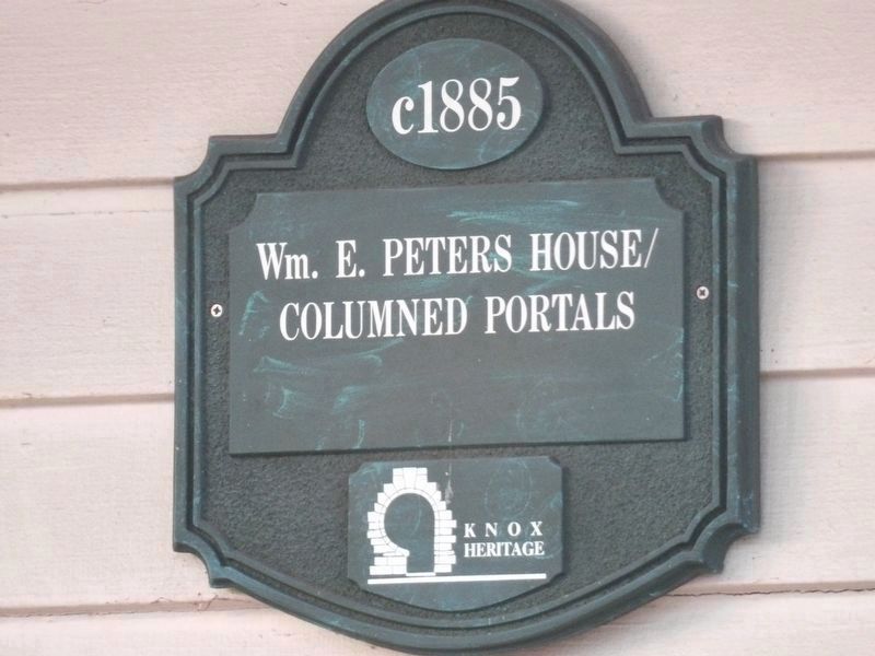 William E. Peters House Secondary Marker image. Click for full size.