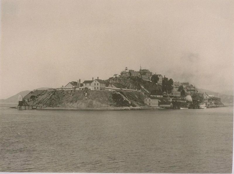 <i>Alcatraz Island (prior to being a federal prison).</i> image. Click for full size.