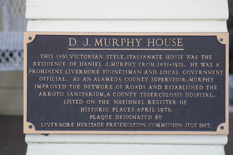 D.J. Murphy House Marker image. Click for full size.