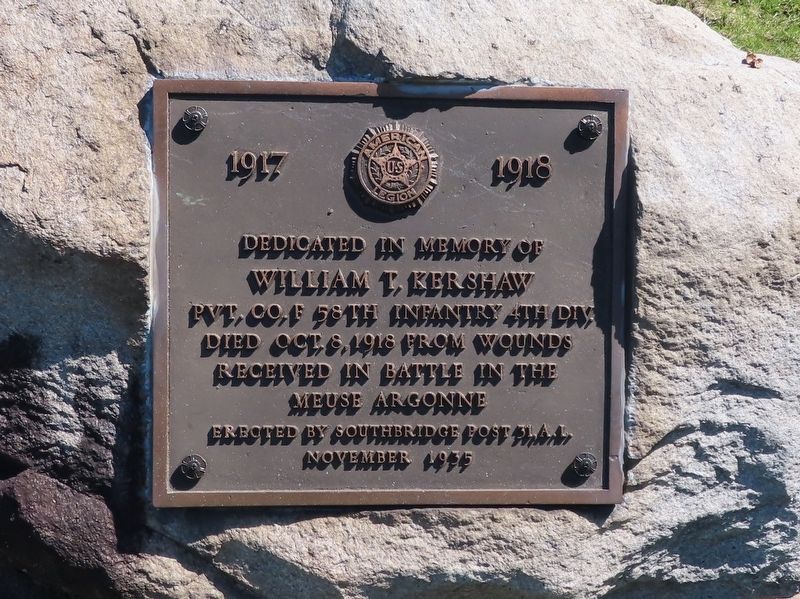 William T. Kershaw Marker image. Click for full size.