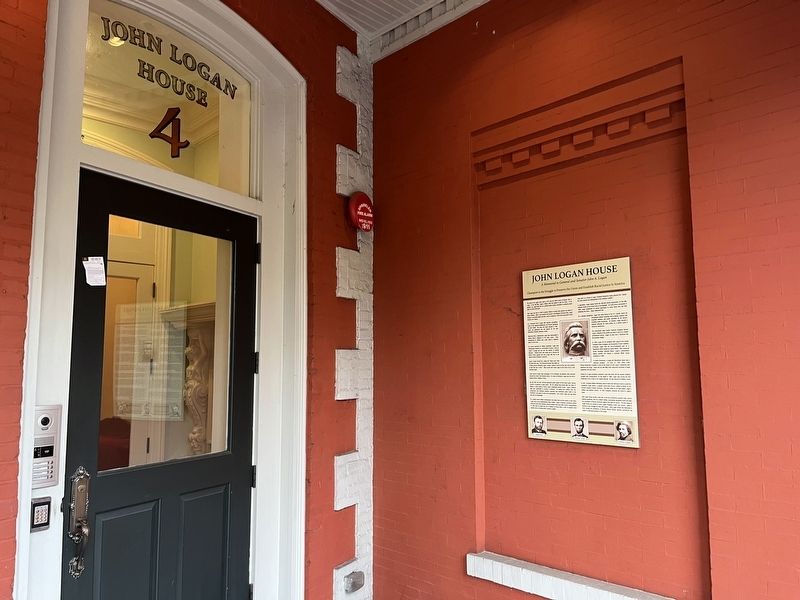 John Logan House Marker image. Click for full size.