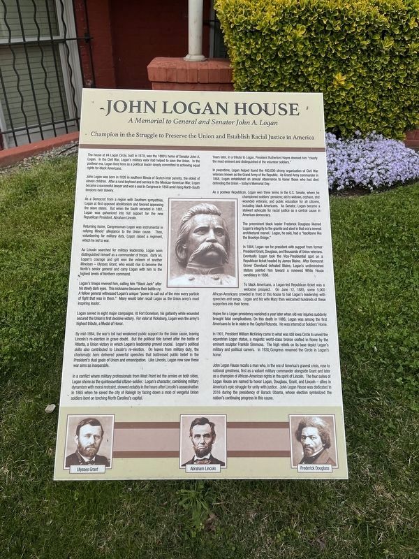 John Logan House Marker image. Click for full size.