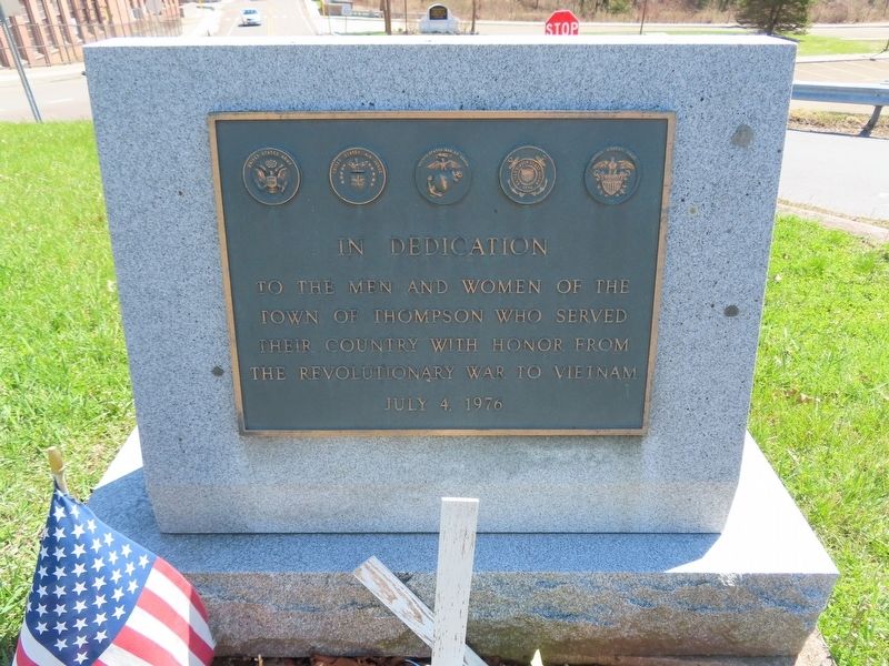 Thompson Veterans Monument image. Click for full size.