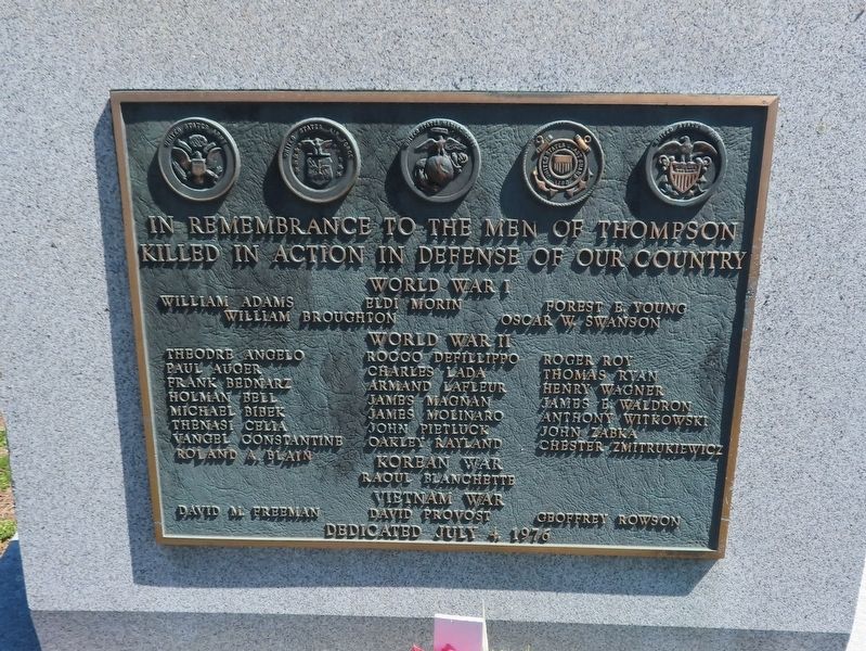 Thompson KIA Memorial image. Click for full size.
