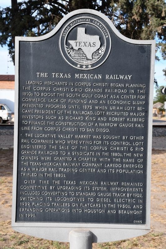 The Texas Mexican Railway Marker image. Click for full size.